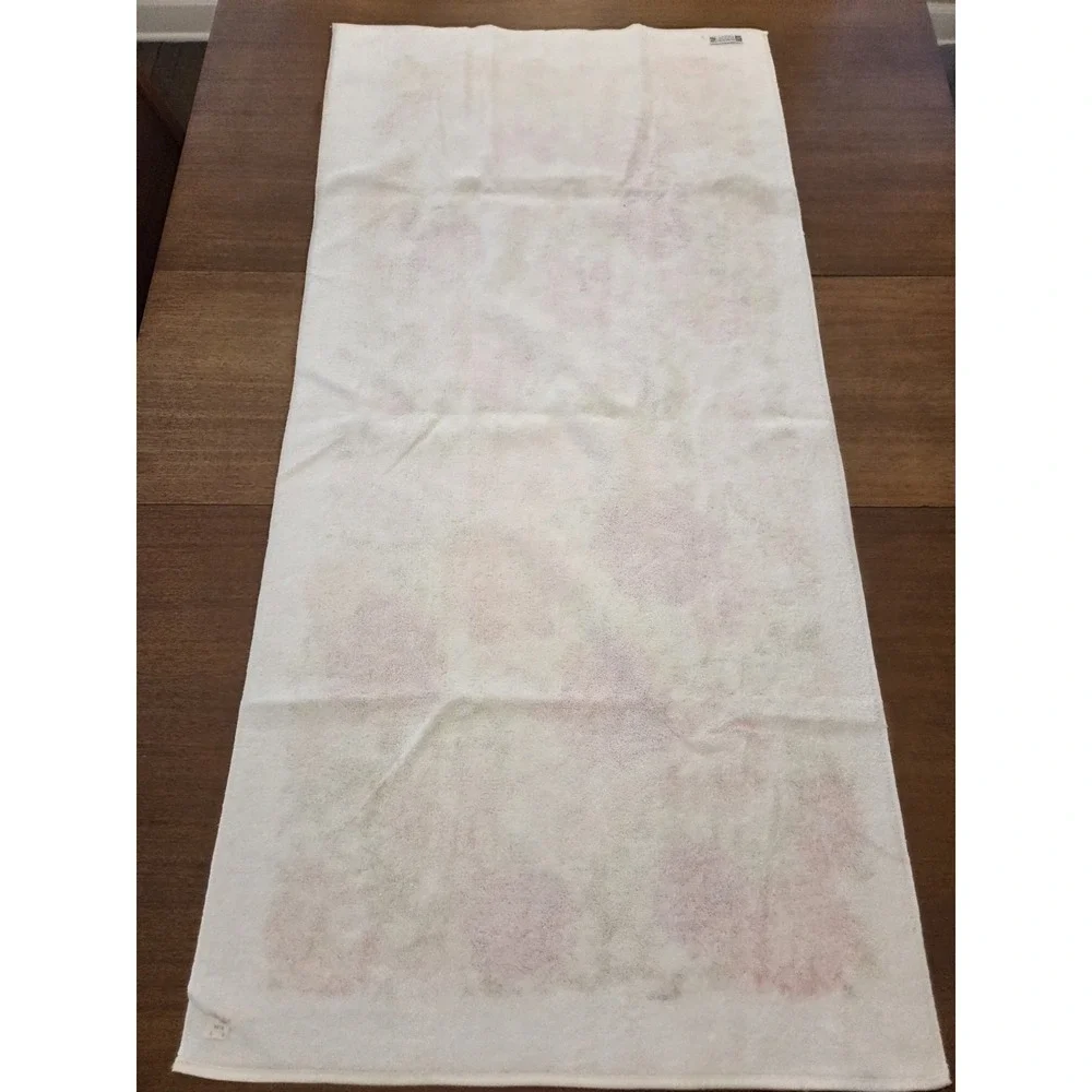 Vtg‎ Martex Roses Four Piece Bath Towel Set Floral Wash Cloths Vibrant Victorian